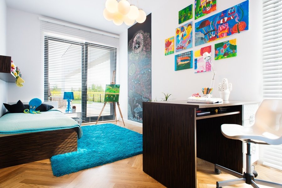 dom we Wrocławiu; projekt wnętrz Red Cube Design